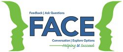 Feedback, Ask Questions, Conversation, Explore Options, FACE logo