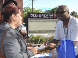 Photo of outreach in the community
