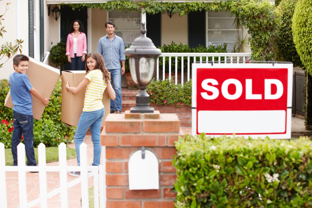 Family moving into new home