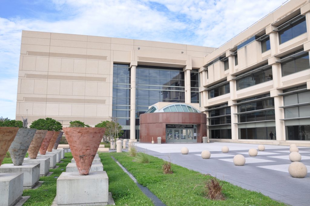 Pinellas County's criminal justice center building exterior