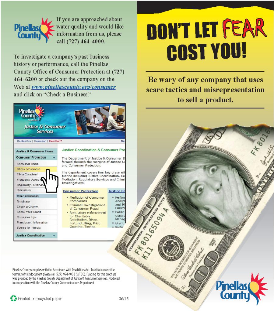 Don't let feear cost you brochure cover