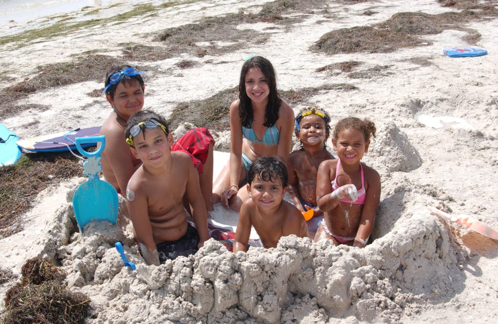 Kids having fun at Fred Howard Park