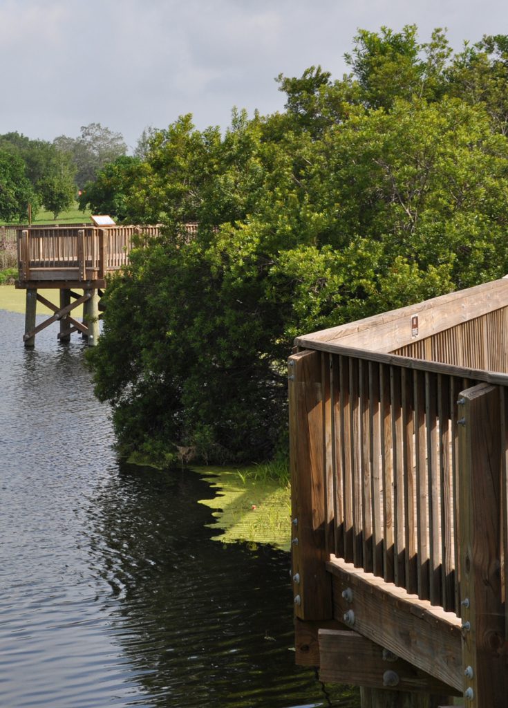 Fishing docks at Eagle Lake Park.