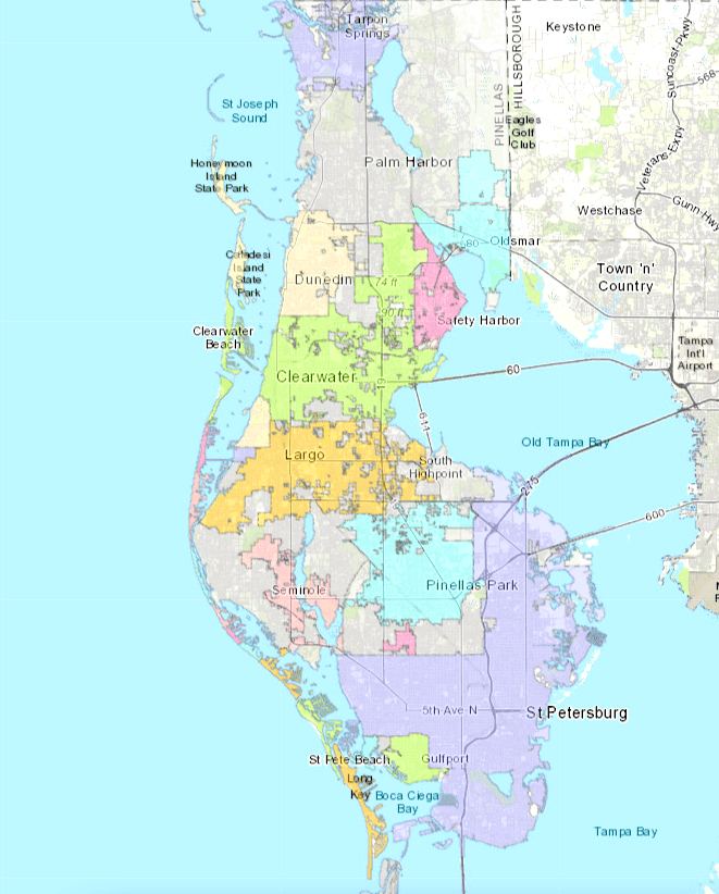 Pinellas Park Florida Map Sarah Cornelle 0300