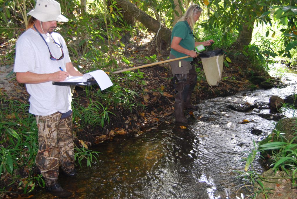 Pinellas County Environmental Management taking samples