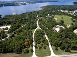 Aerial photograph of John Chestnut Senior Park