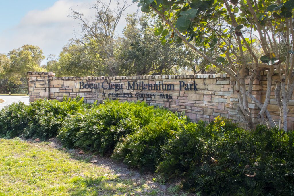 Entrance at Pinellas County's Boca Ciega Millinium Park