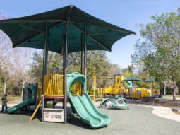 A playground at Pinellas County's Boca Ciega Millinium Park