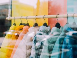 Jackets on Clothing Rack