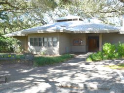 Education Center and restrooms at Sawgrass Lake Park