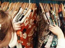 Secondhand Clothes on Rack