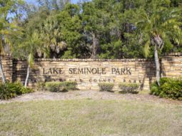 Entrance at Pinellas County Lake Seminole Park.