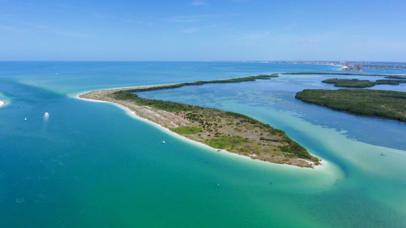 Aerial view of Shell Key Preserve