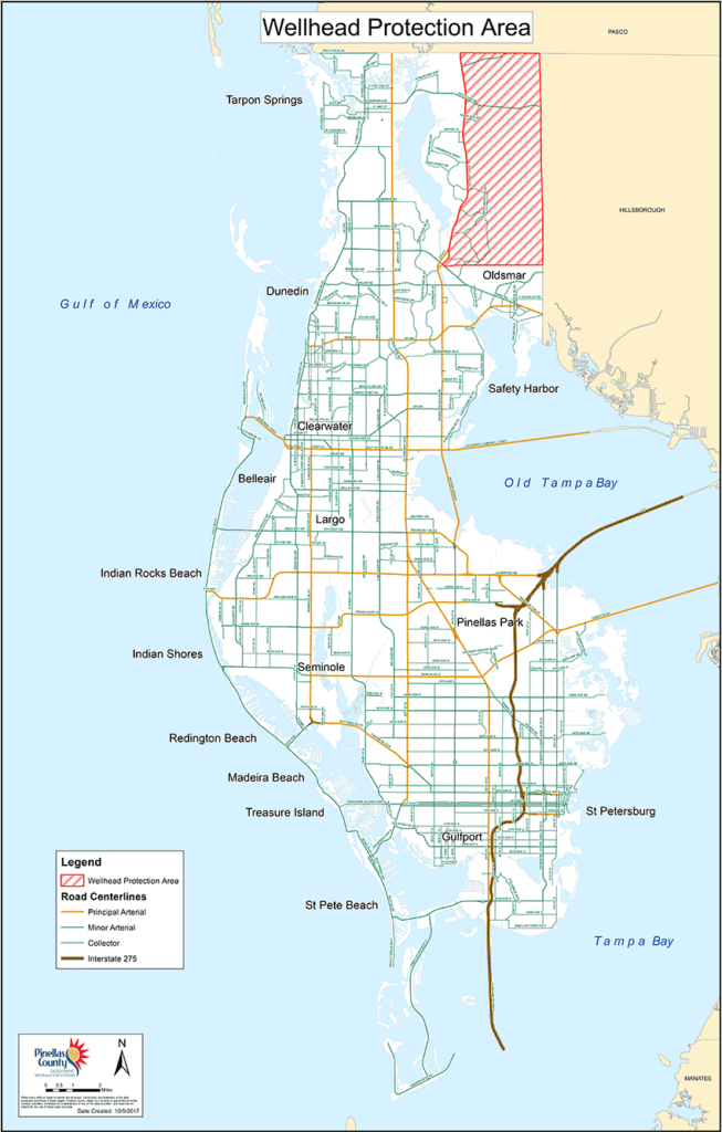 wellhead protection area map