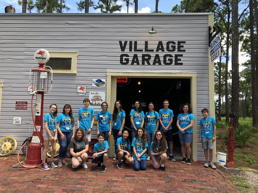 Teen volunteers at Heritage Village