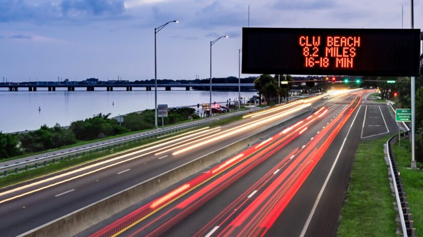 Photo of road with traffic