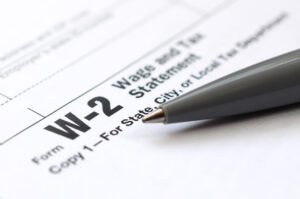 Tax form W-2 Wage and Tax Statement