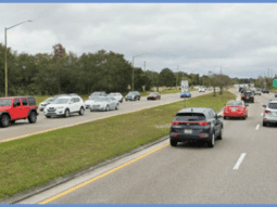 heavy traffic on East Lake Road in Palm Harbor, Florida