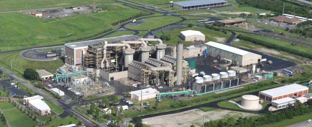Aerial image of Pinellas County's Waste-to-Energy Facility 