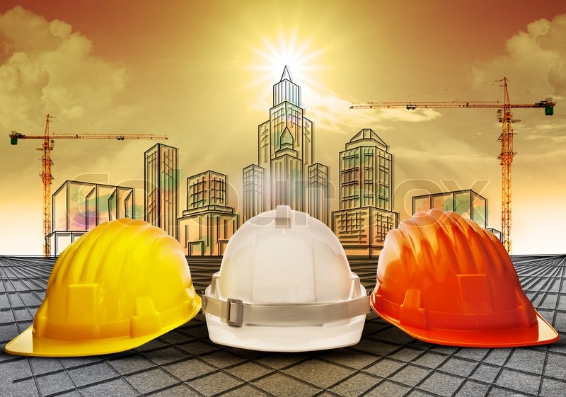 Construction worker hardhats