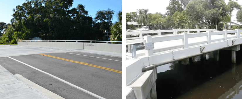 Westwinds and Crosswinds bridges in Palm Harbor, Florida