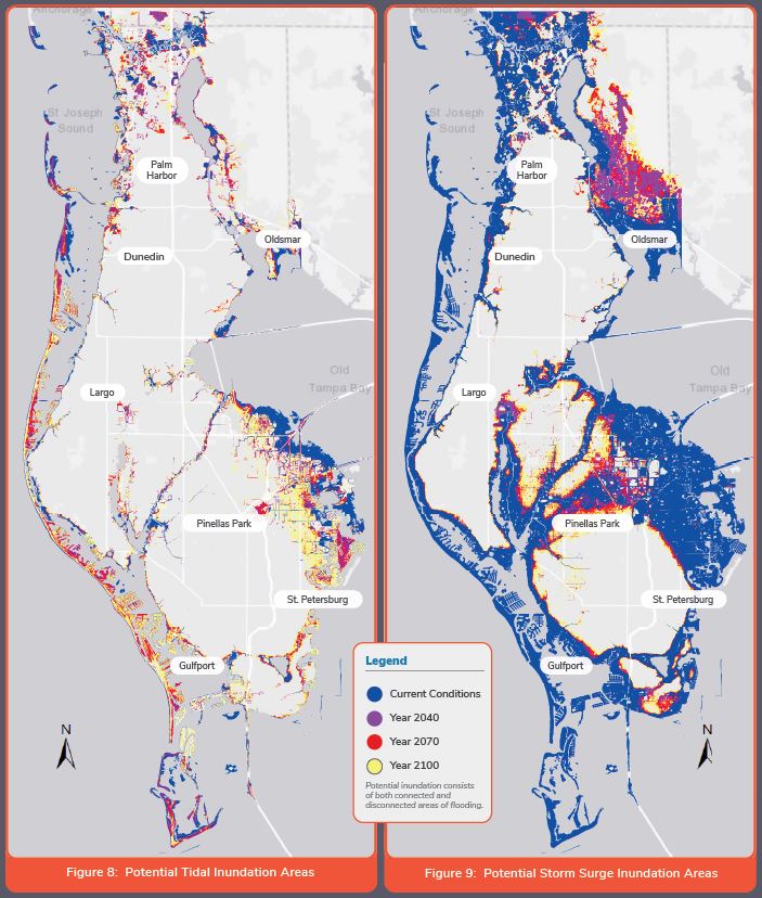 Storm Surge Map Pinellas County World Map Sexiz Pix   Future Countywide Inundation WSP 