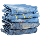 Pile of jeans 