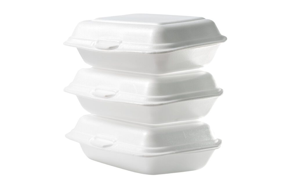 Foam take-out containers 