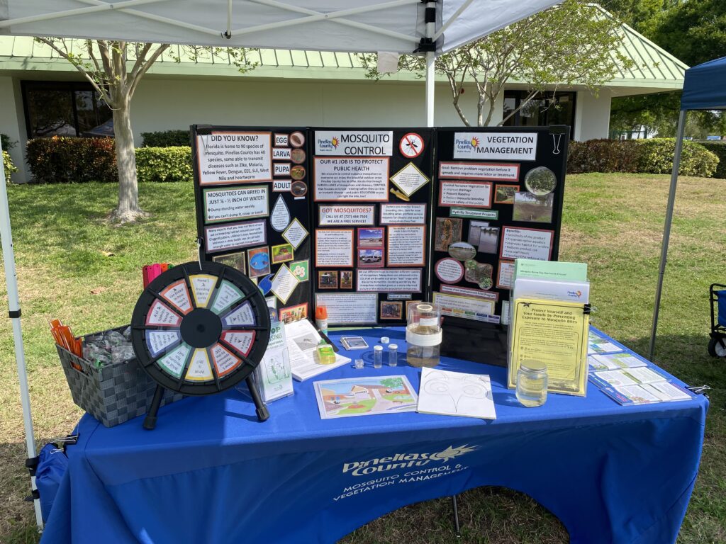 Mosquito Control educational outreach exhibit table
