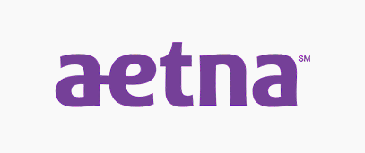 Aetna logo with grey background