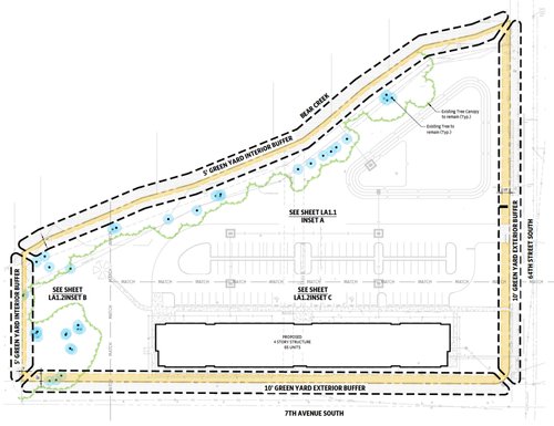 Bear Creek Commons Apartments site map