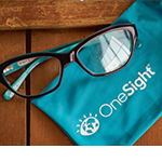 Onesight pouch and pair of eyeglasses