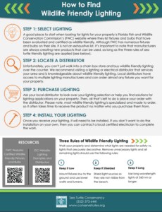 Image describing how to find wildlife friendly lighting