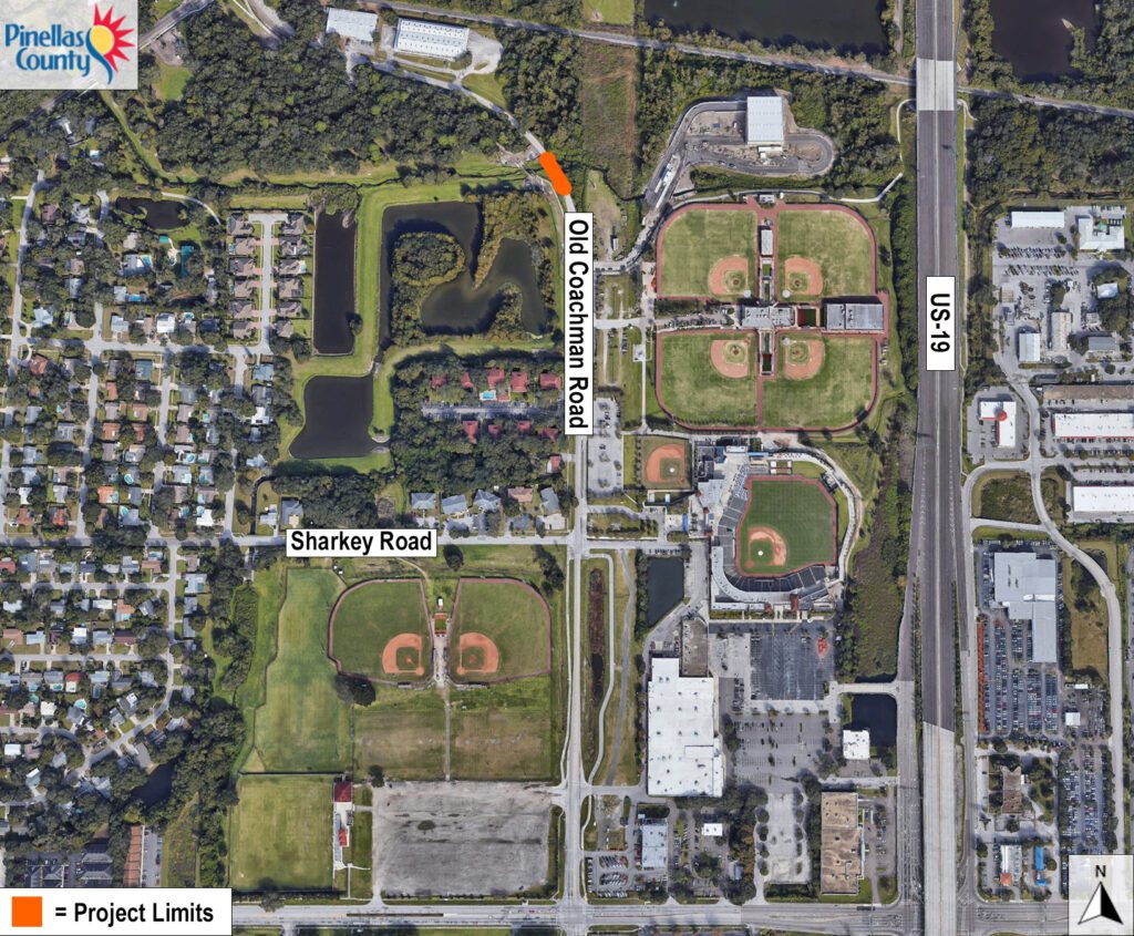 Old Coachman Road Bridge Replacement project map