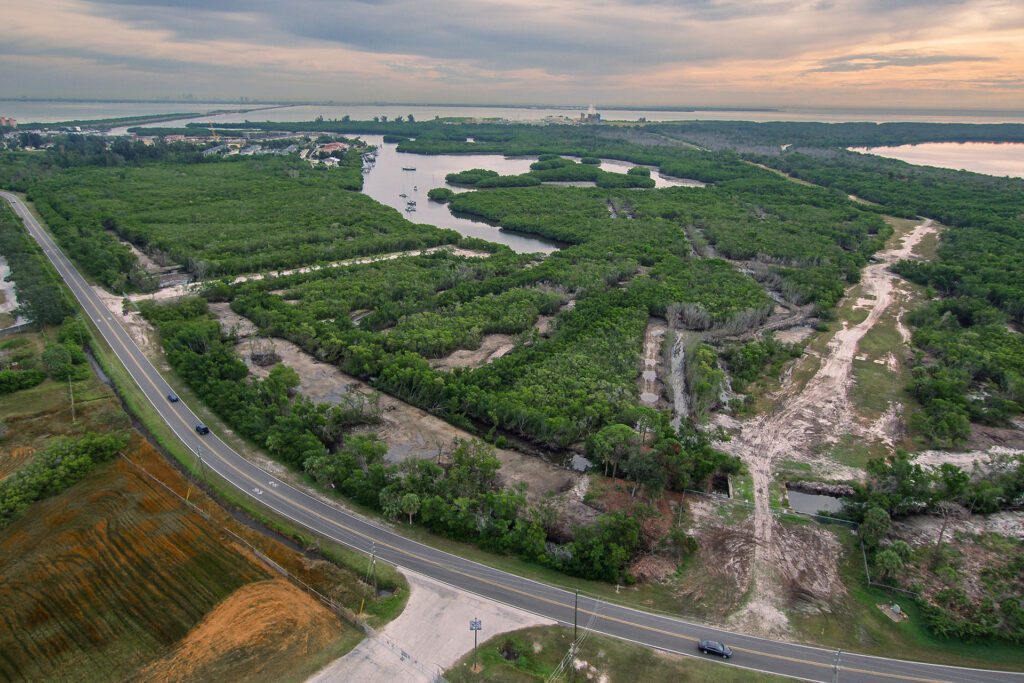 the Weedon Island salt marsh underwent a restoration project in 2026