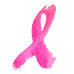 Pink breast cancer ribbon