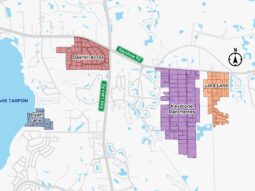Project Map depicting the following project locations in the vicinity of East Lake road and Keystone Road: Bryan Lane, Oakhill Acres, Keystone Ranchettes and Lora Lane.