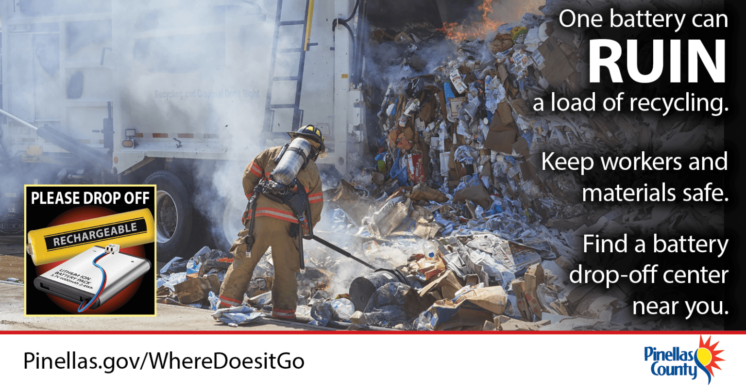 Solid Waste encourages residents to properly dispose of rechargeable