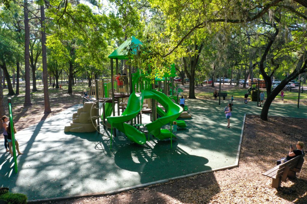 Photo of a modern playground