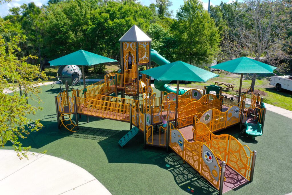 Photo of a modern playground