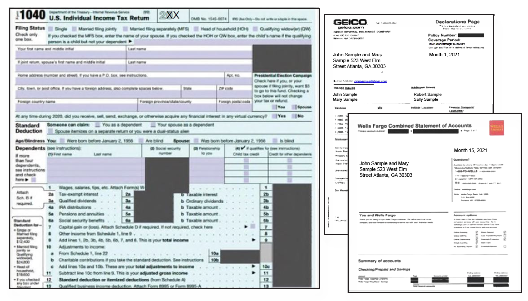 Impact Interactive Dependent Verification redaction examples