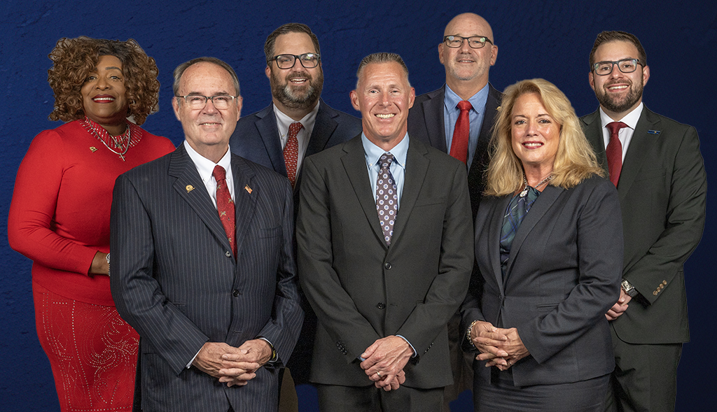 Pinellas County Commissioners: Flowers, Eggers, Latvala, Scott, Scherer, Peters, and Nowicki