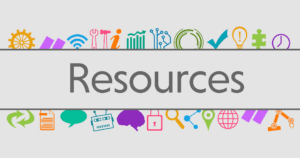 resources text and technology related symbols