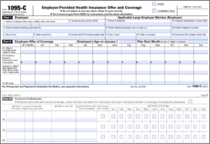 Sample IRS form 1095-C 