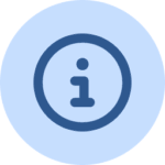 Info icon with light blue background