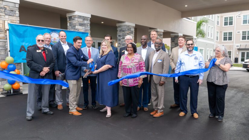 Ribbon Cutting at the Heritage Oaks Senior Community.