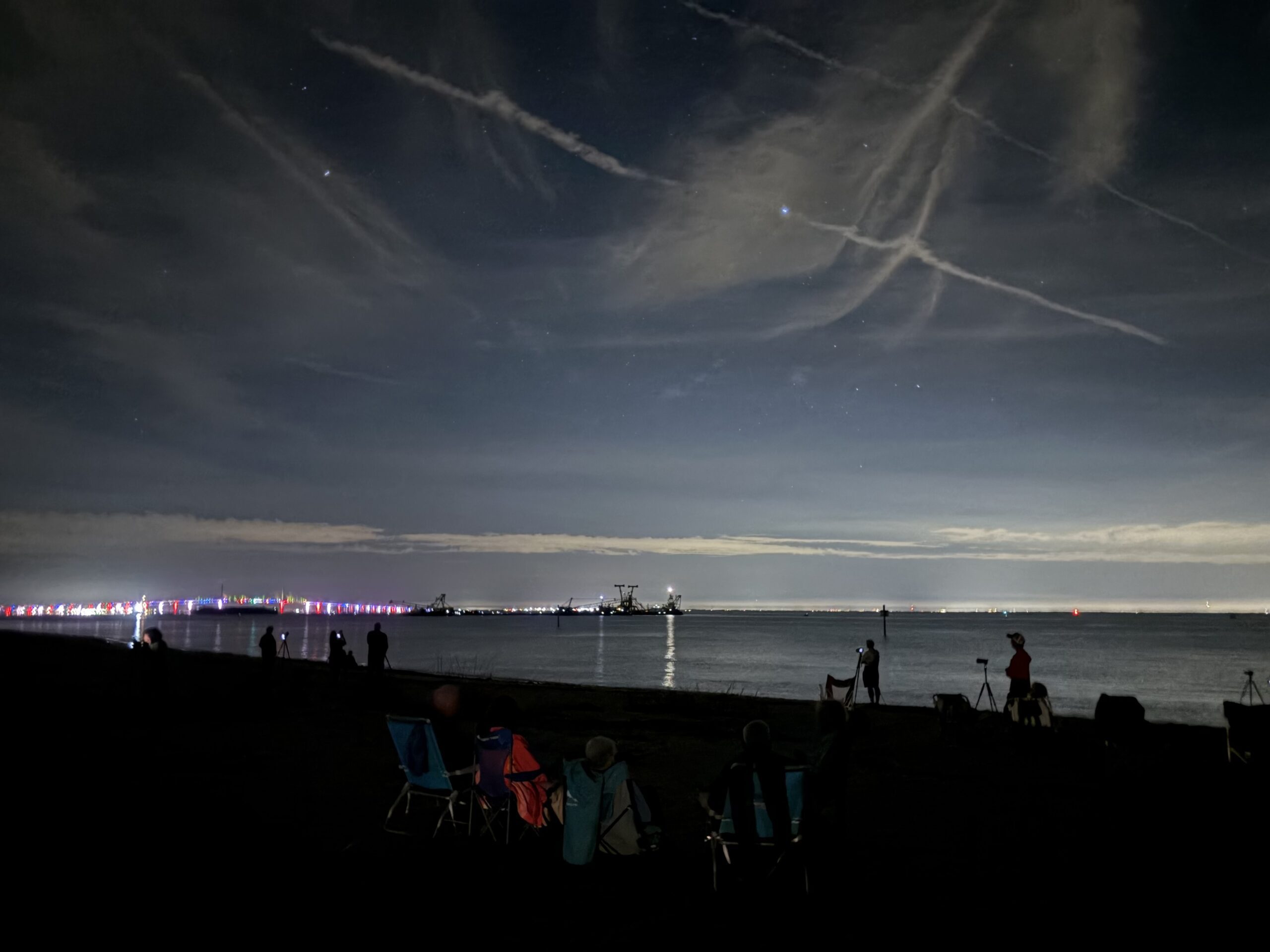 Photographers capture the stars over Fort De Soto at a recent event.