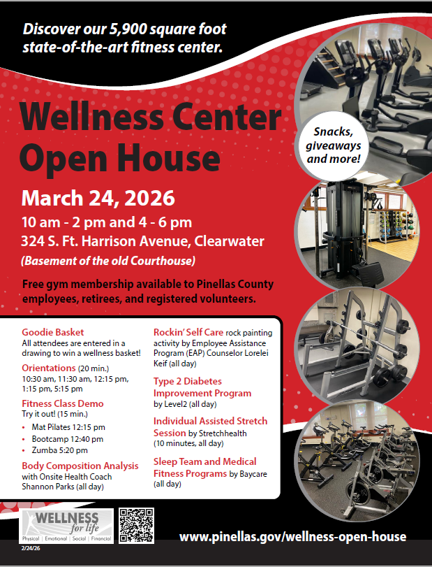 Wellness Center Open House flyer screenshot